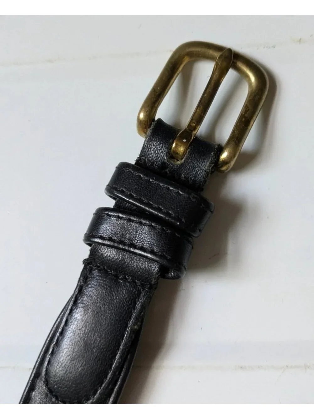 Coach Ladies Black Leather Belt 30